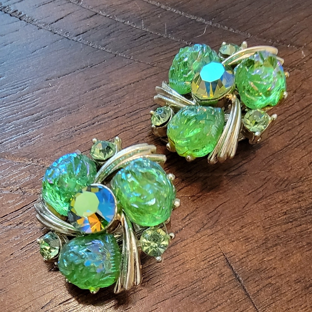 Vintage clip on earrings
